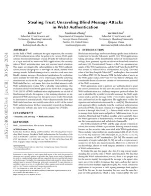 PDF दस्तावेज़ कवर - विश्वास की चोरी: वेब3 प्रमाणीकरण में ब्लाइंड मैसेज हमलों का विश्लेषण