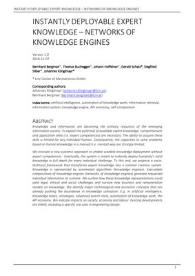 جلد سند PDF - شبکه‌های موتورهای دانش: چارچوبی برای استقرار مقیاس‌پذیر دانش تخصصی