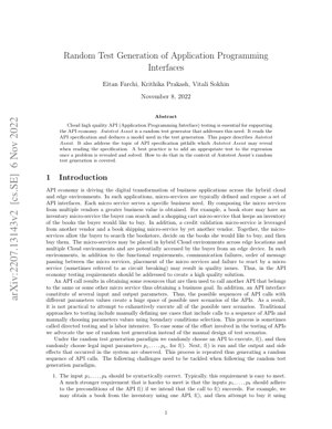 PDF Document Cover - Autotest Assist: Random Test Generation for API Quality in the Cloud Economy
