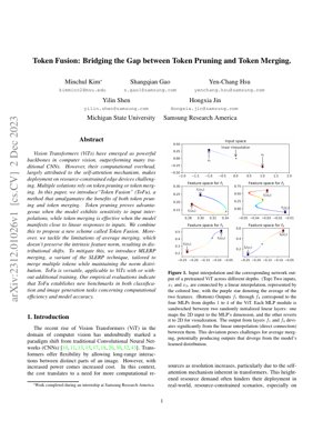 Copertina documento PDF - Token Fusion: Unire Potatura e Fusione di Token per Vision Transformer Efficienti